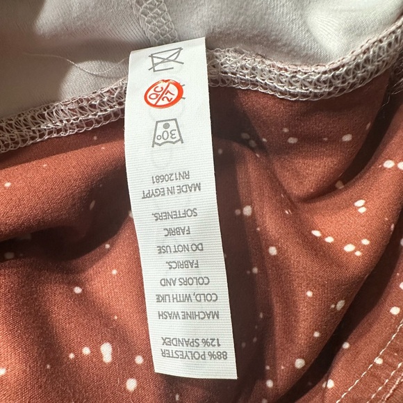 Scorpio Sol Yoga Gym Workout Dark Copper Leggings Women Size XS Logo Side Pocket - Picture 12 of 14